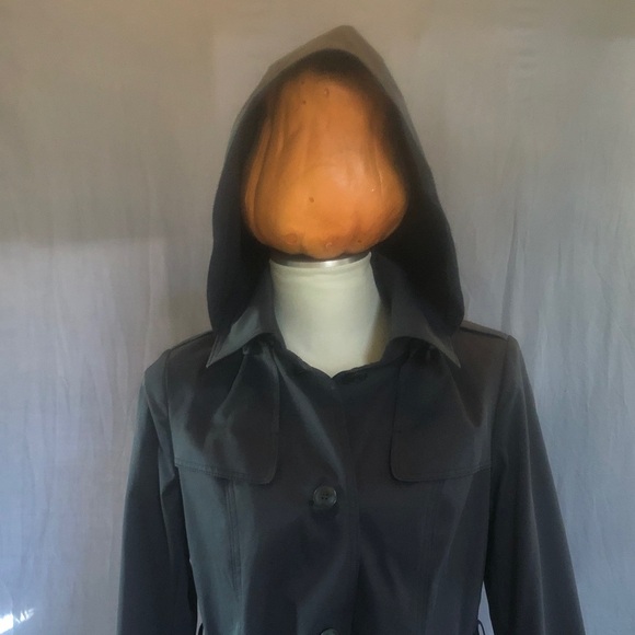 Via Spiga Black Trench Coat (M) - Picture 3 of 12